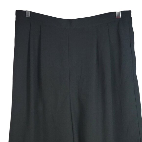 Chadwick's Two-Piece Set Black 16W Sleeveless Button Top Shorts Pull On Pleated - Picture 8 of 11